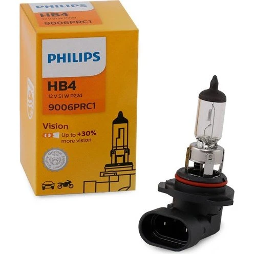 PHILIPS VISION HB4 12V 55W Halogenpære, P22d
