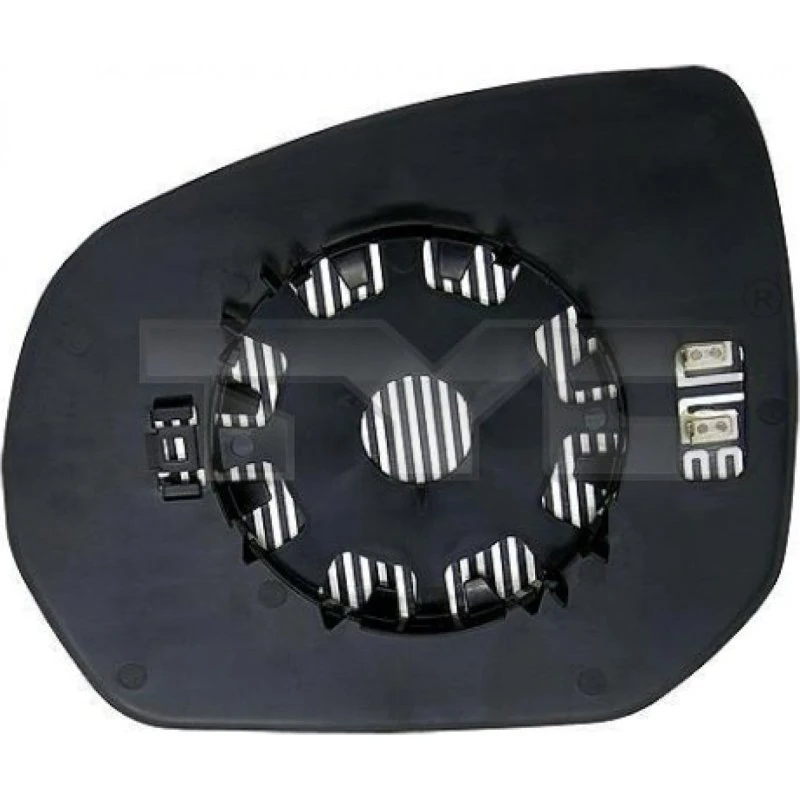 TYC Spejlglas 305-0123-1, udvendigt, konvekst, opvarmet