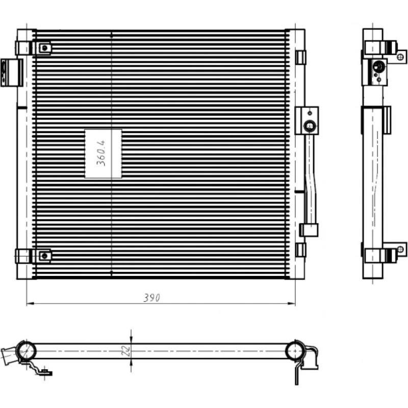NRF Kondensor til Tesla Model S, 350447