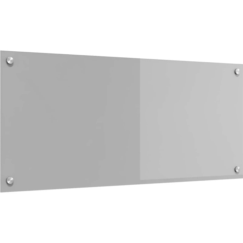 vidaXL Køkkenbacksplash Lysegrå 90 x 40 cm hærdet glas