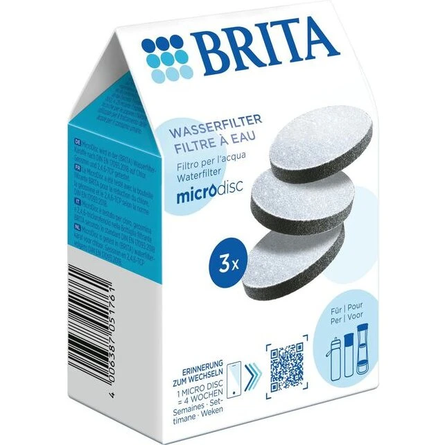 Brita MicroDisc vandfilter 3-pak, hvid