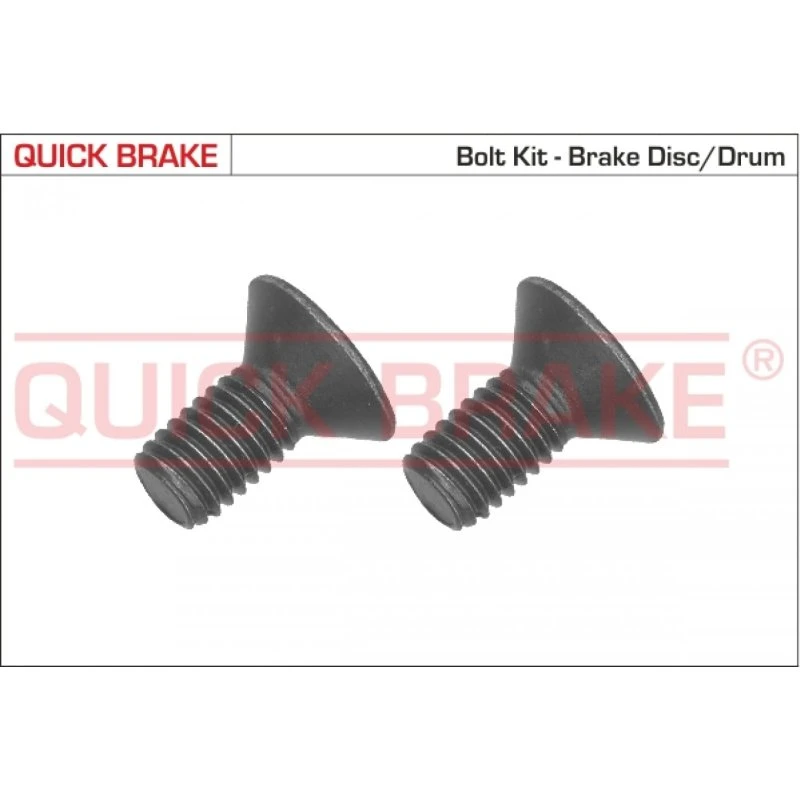 QUICK BRAKE Skrue, bremseskive 11665K M8x1,25, 16 mm