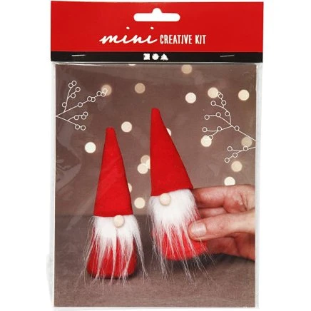 Næsenisser Mini DIY Kit, rød, 1 pk., H: 12 cm