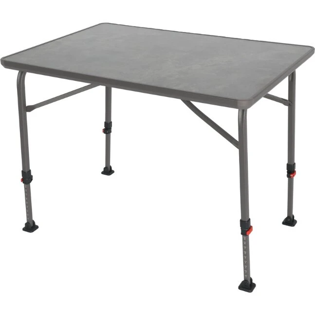 WeCamp Firenze campingbord 100x70 cm, justerbare ben, grå