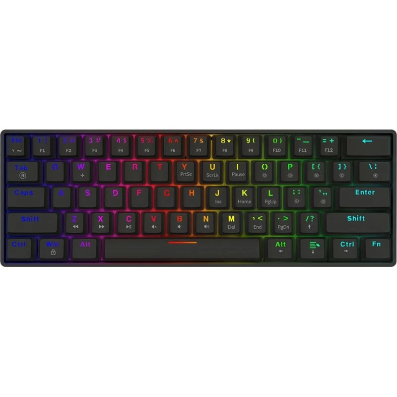 Savio Blackout X2 Peach Silent Hot Swap Mekanisk Tastatur - Sort