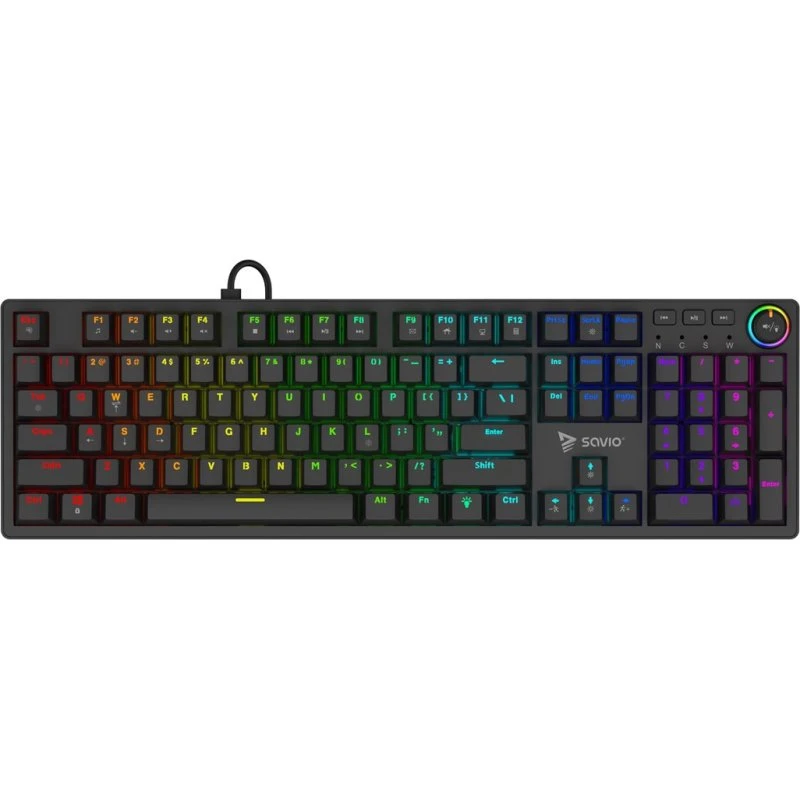 Savio STYX Mekanisk Tastatur - RGB, Hot Swap, Outemu Peach Silent