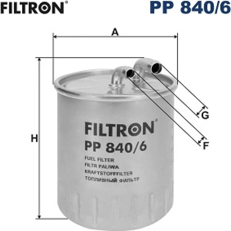 FILTRON PP 840/6 Brændstoffilter