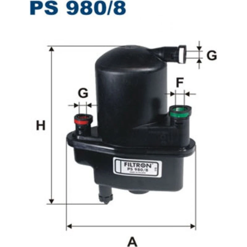 FILTRON PS 980/8 Brændstoffilter til Renault Clio III & Modus