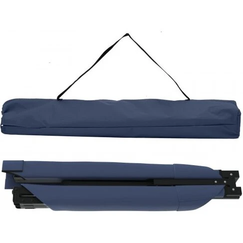 Foldende camping-seng, blå Oxford-stof
