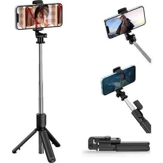 XO SS09 Bluetooth Selfiepinne, Svart
