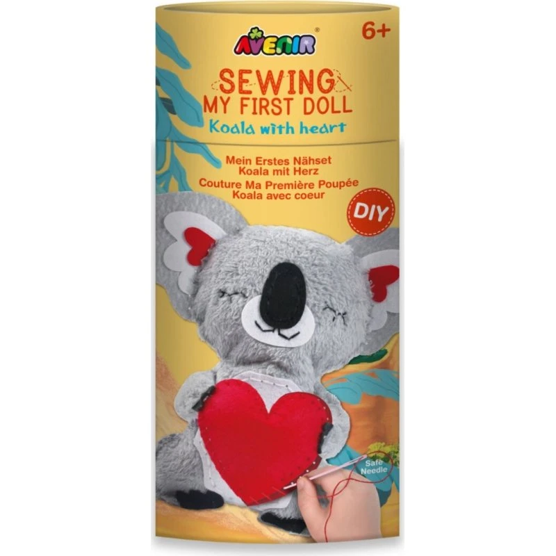 Avenir Mit Første Dukke-Sy Sæt - Koala, 6+ år