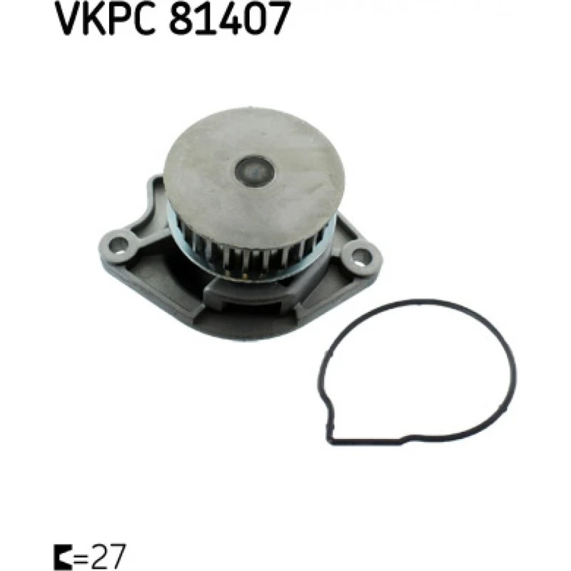 SKF Vandpumpe VKPC 81407 til VW, Audi, Skoda