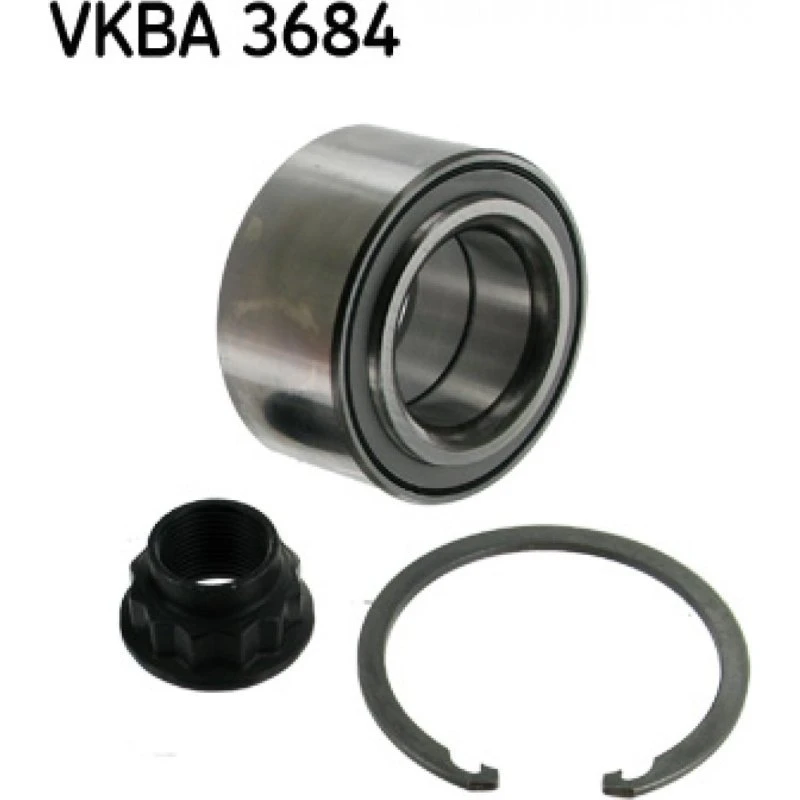 SKF Hjullejesæt VKBA 3684 til TOYOTA, PEUGEOT, CITROËN med ABS-sensor
