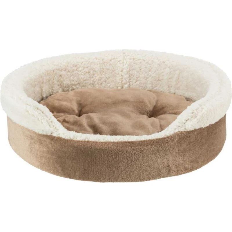 Cosma Hundeseng Oval Brun/Beige 85 x 65 cm