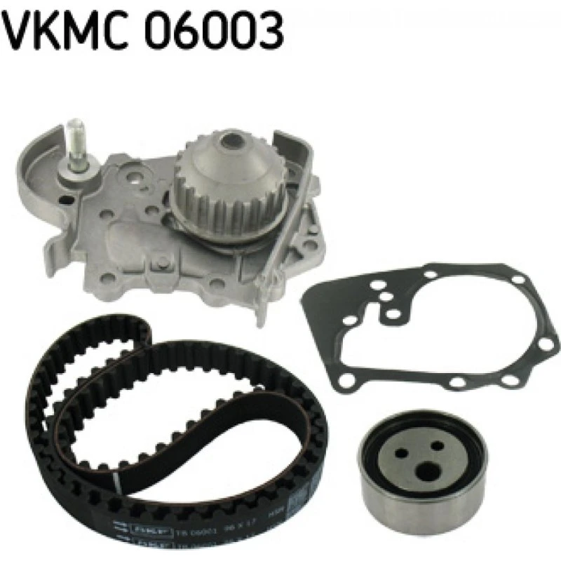 SKF Vandpumpe + Tandremssæt VKMC 06003, 96 tænder, 17 mm bred