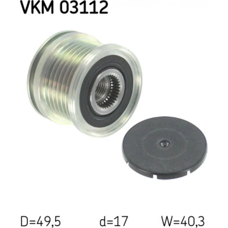 SKF VKM 03112 Generator Friløbskobling til VW, Audi, Skoda