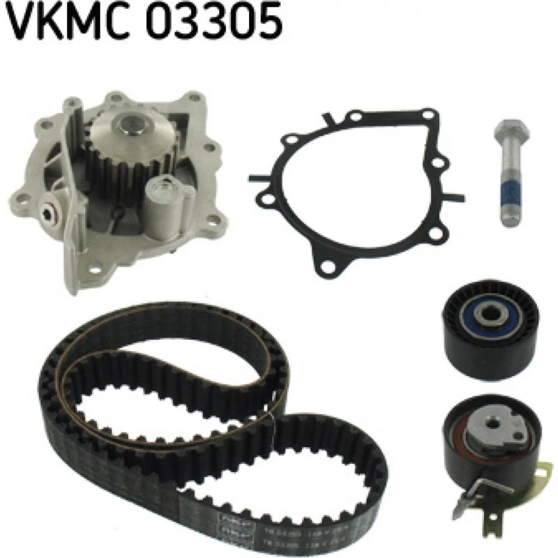 SKF Vandpumpe + Tandremssæt VKMC 03305 for Ford, Fiat, Peugeot