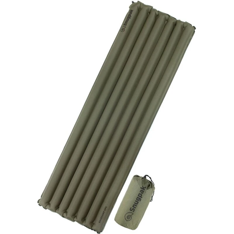 Snugpak Basecamp luftmadras m. indbygget pumpe, oliven