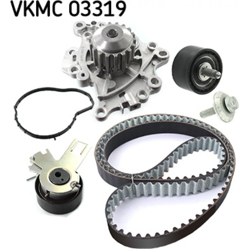 SKF Vandpumpe + Tandremssæt VKMC 03319 til OPEL, FORD, FIAT