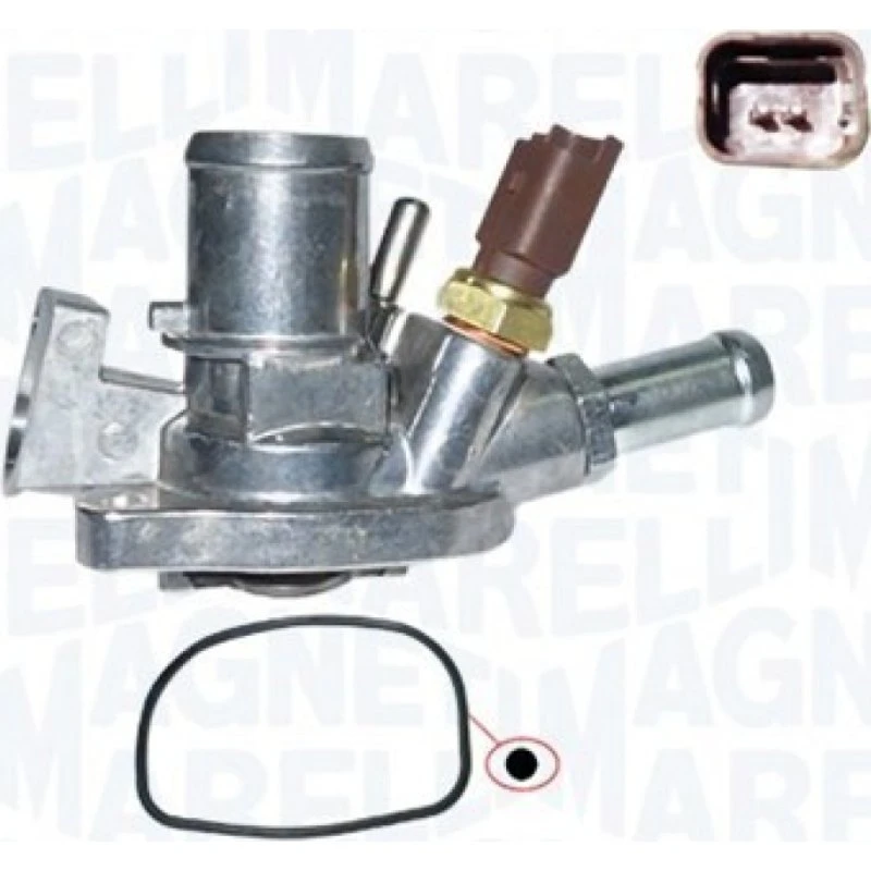 MAGNETI MARELLI Termostat 352317003660, 80°C, med sensor og pakning