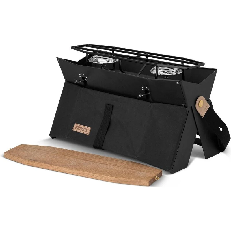 Primus Onja 2-brænder gaskomfur med skærebræt