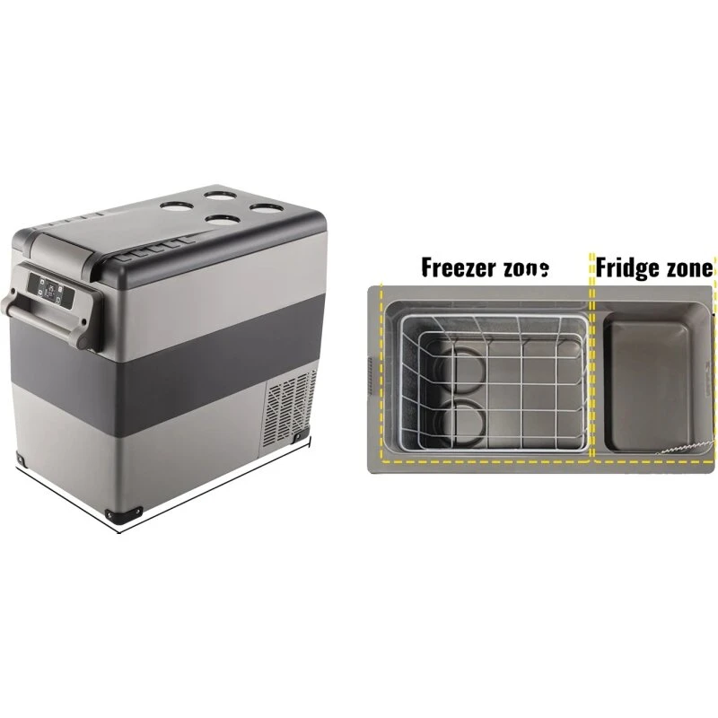 VEVOR 55L Bærbar Kompressor-Køleskab – 12/24V & 110–240V