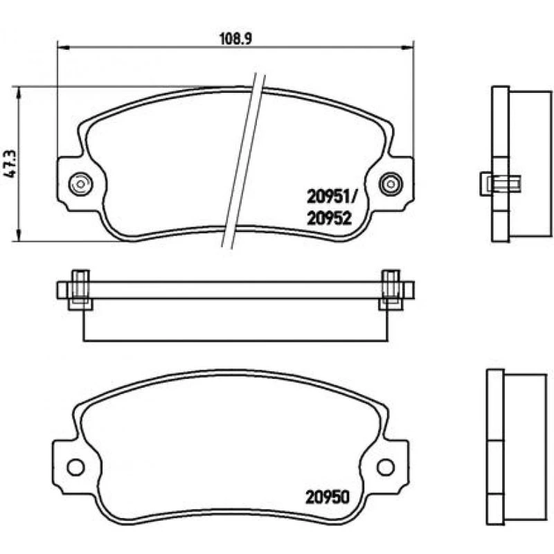 Brembo Bremseklodser P 23 013, Prime-serie, foraksel