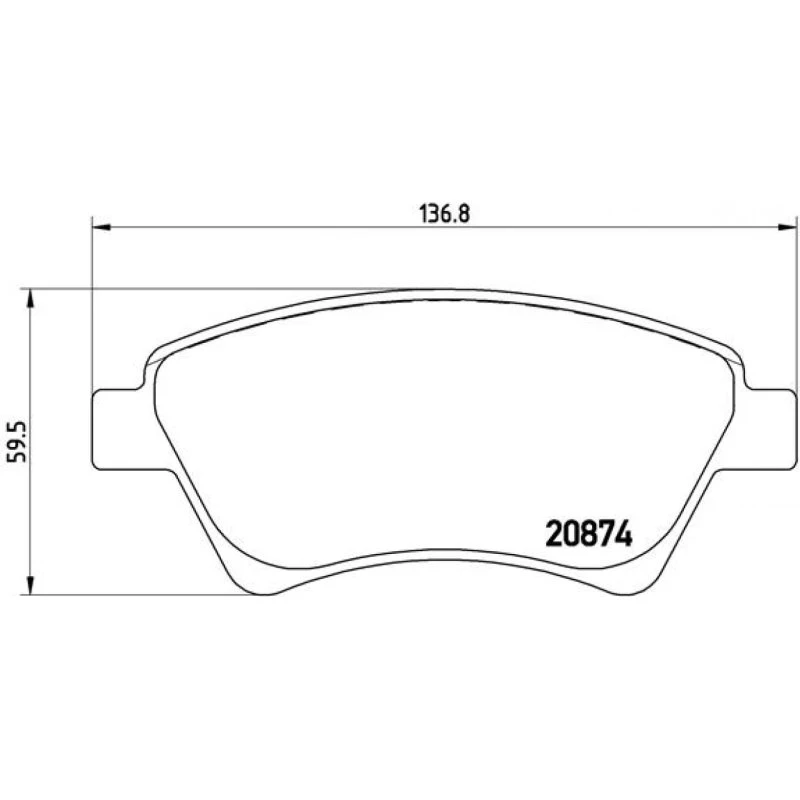 Brembo Bremseklodser P 68 034, 137x18x60 mm, foraksel, Prime-serie