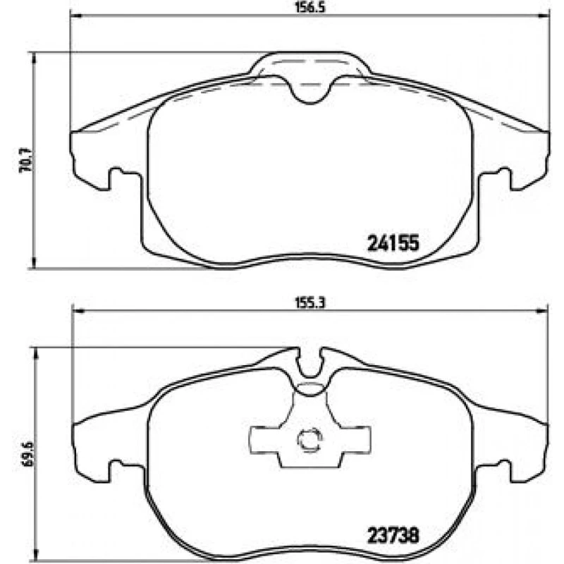 Brembo Bremseklodser P 10 011 for Opel, Saab, Vauxhall