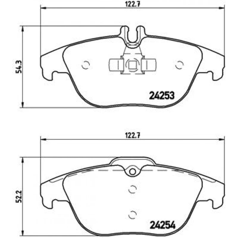 Brembo Bremseklodser P 50 068X til Mercedes-Benz (bagaksel, Xtra-serie)