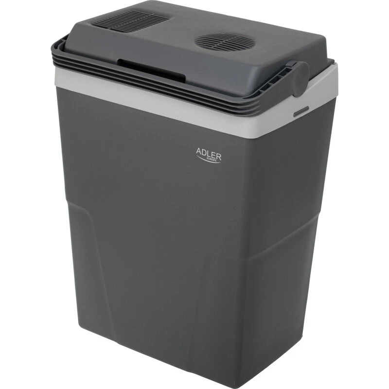 Adler 22L Køleboks 12V/230V – Støjsvag Peltier, Grå
