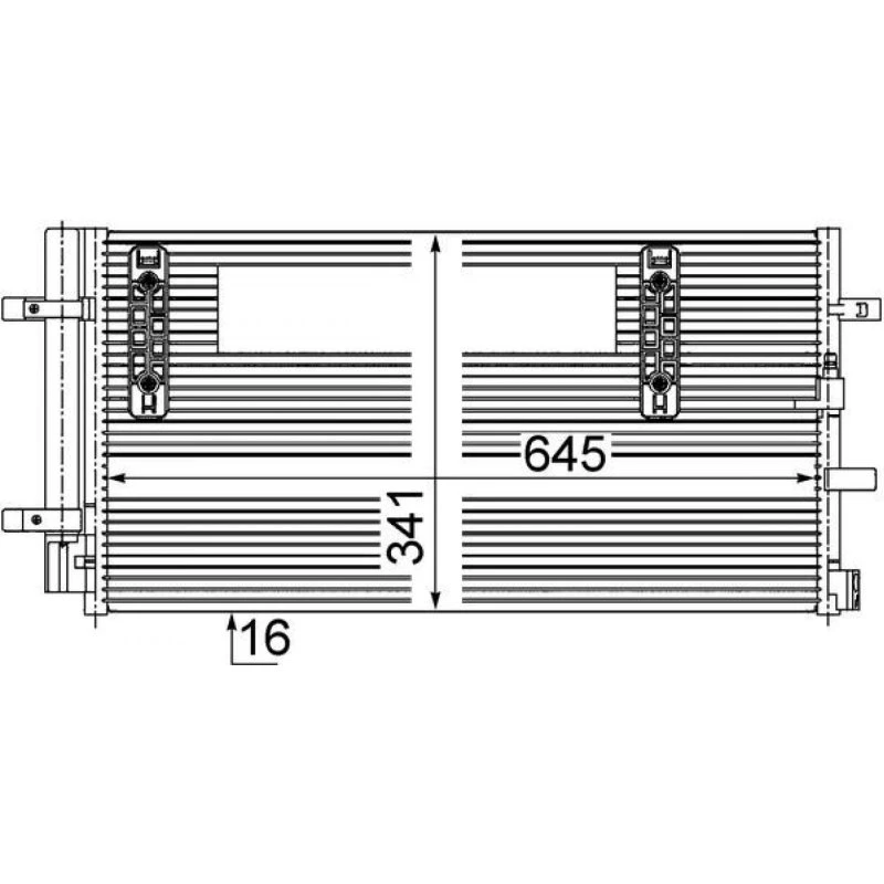MAHLE ORIGINAL Kondensator AC 457 000S for AUDI A4, A5, Q5