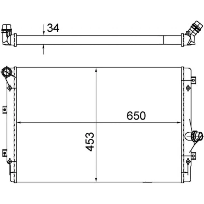 MAHLE CR 1539 002S Motor Køler til VW, Audi, Skoda
