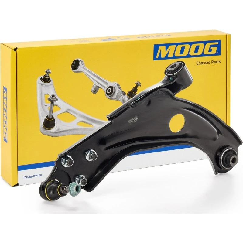 MOOG PE-WP-16529 Bærearm, hjulophæng, stålplade, venstre foraksel