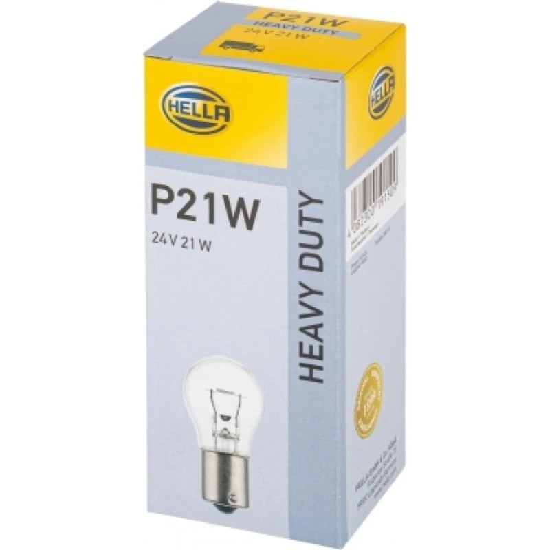 HELLA P21W BA15s Blinklys Glødepære 10 stk