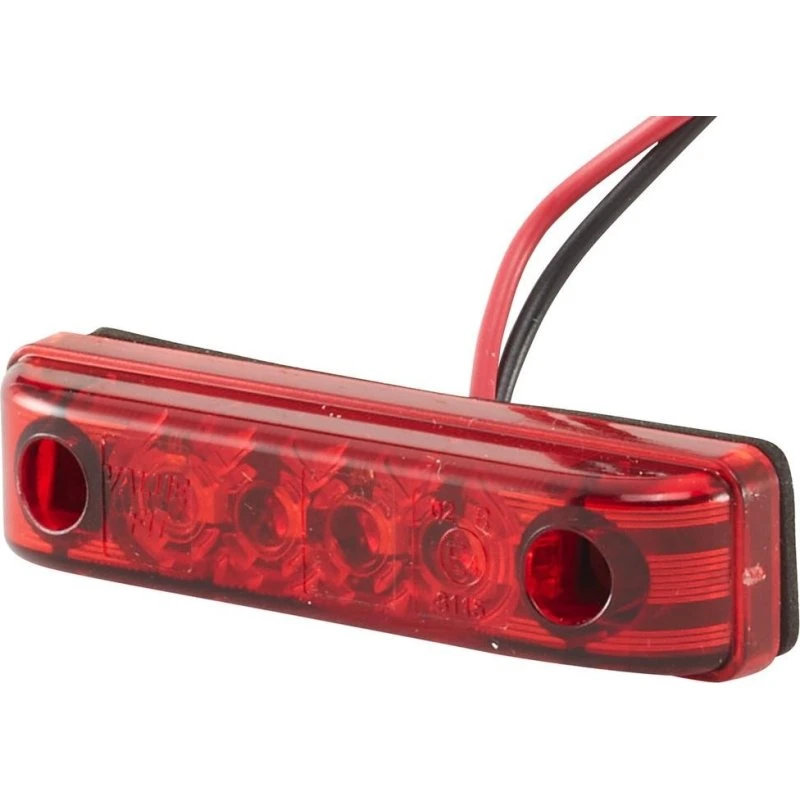 HELLA Baglygte 2TM 357 010-011, LED, sort, rød skærm