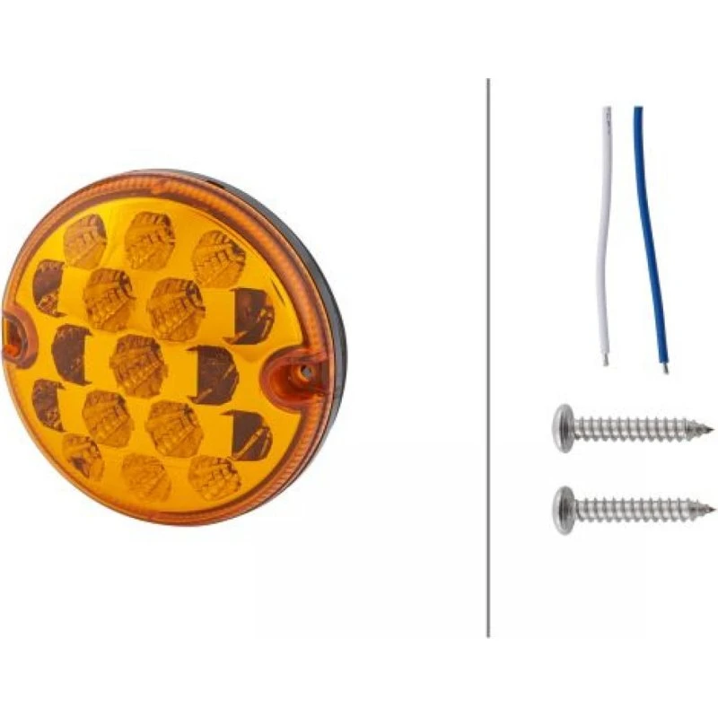 HELLA Blinklygte 2BA 357 028-021, sort, 17 LED