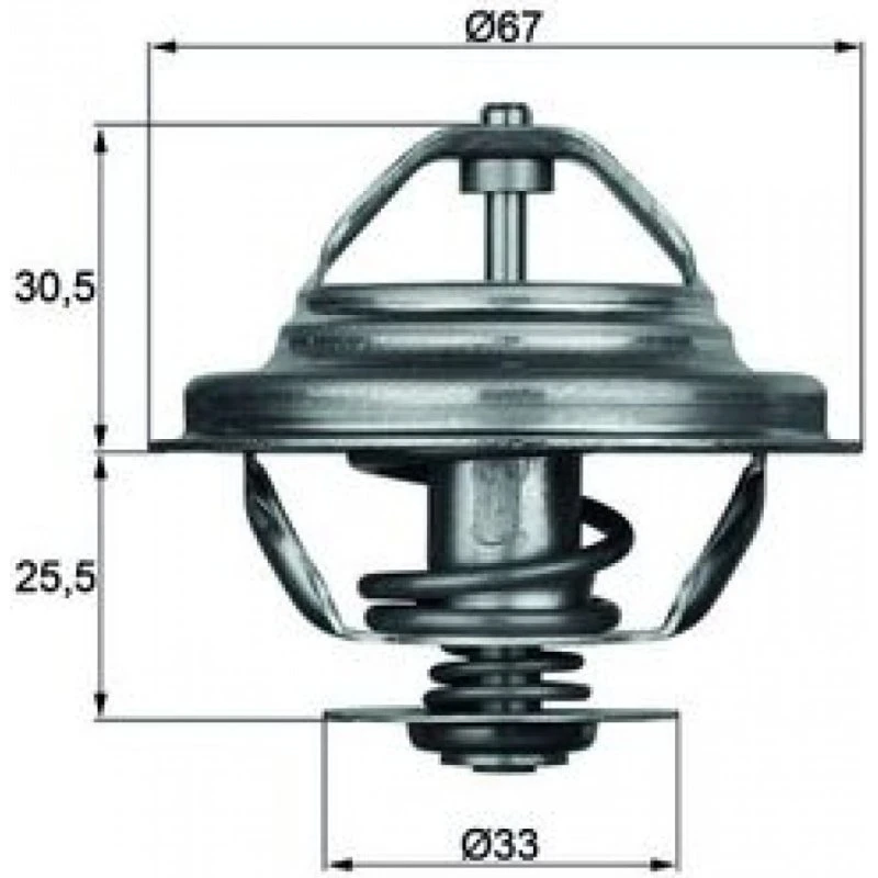 MAHLE TX 27 80D Termostat, 80°C, til BMW & Alpina