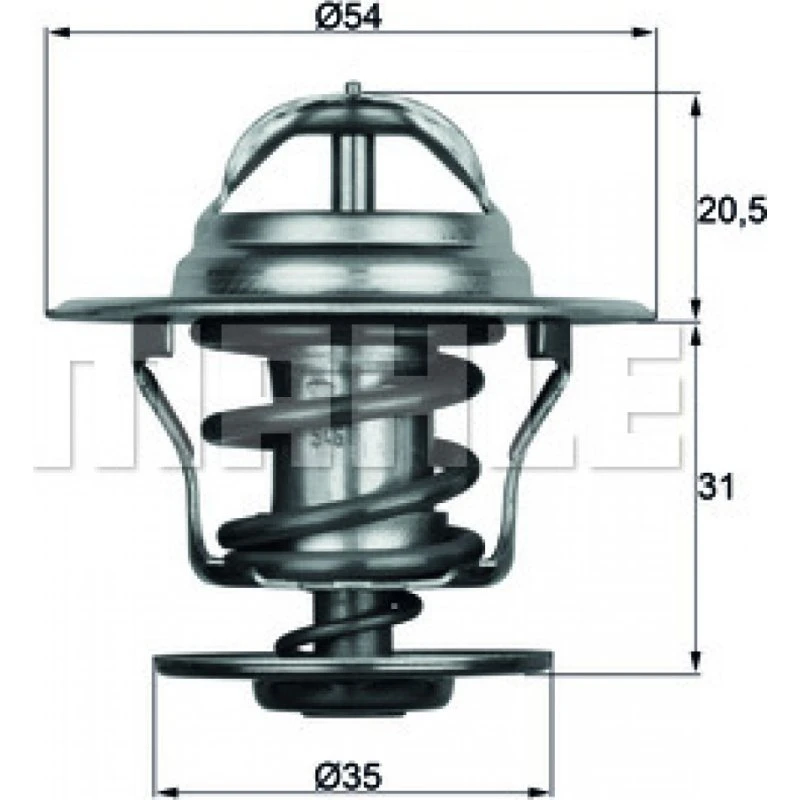 MAHLE ORIGINAL Termostat TX 15 84D, 84°C, til VW, AUDI, SEAT