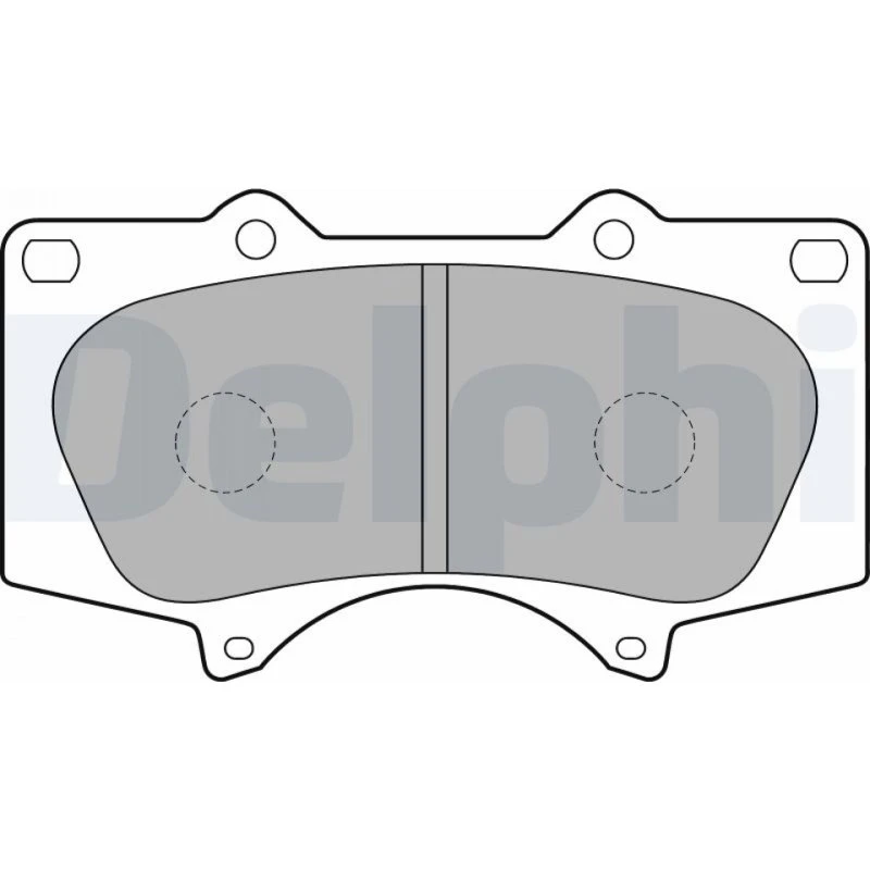 DELPHI Bremseklodser LP1782 for TOYOTA, MITSUBISHI, LEXUS