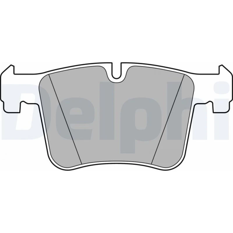 DELPHI Bremseklodser LP2234 til BMW, semi-metalisk, med anti-knirke-plade