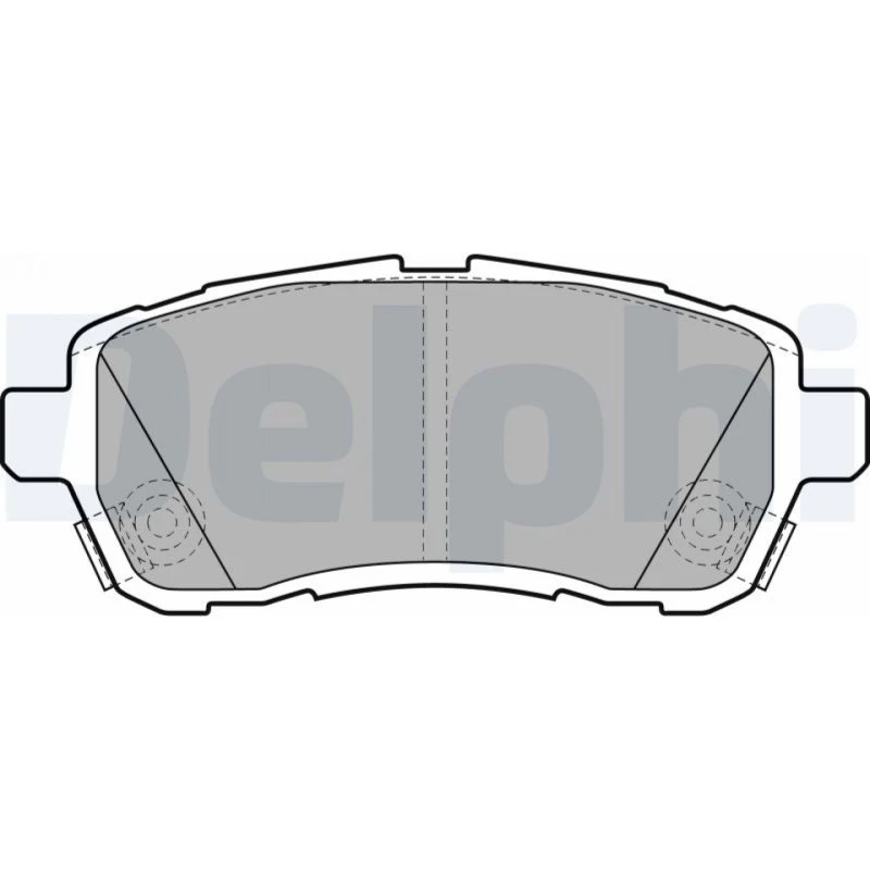 DELPHI Bremseklodser LP2306 for FORD, MAZDA, SUZUKI