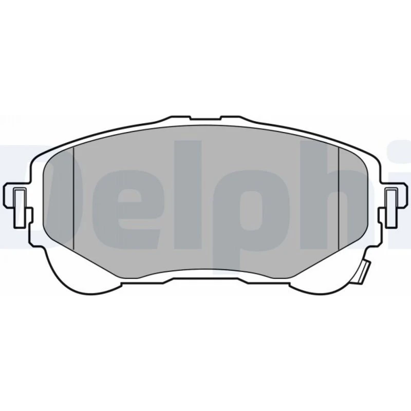 DELPHI Bremseklodser LP3609 for TOYOTA/SUZUKI med akustisk slidadvarsel