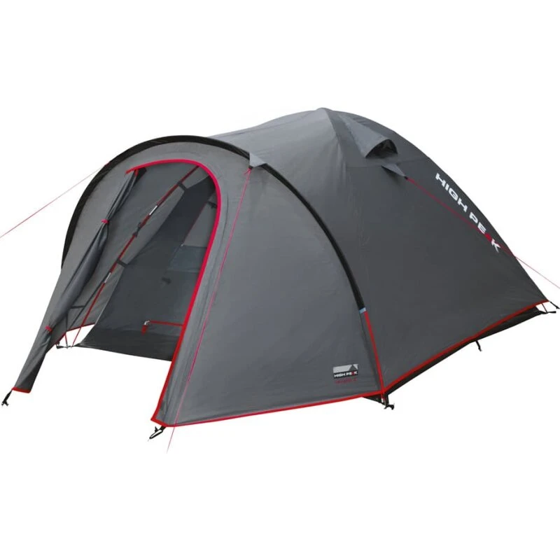 High Peak Nevada 4 telt 4-personers, grå-rød (10207)