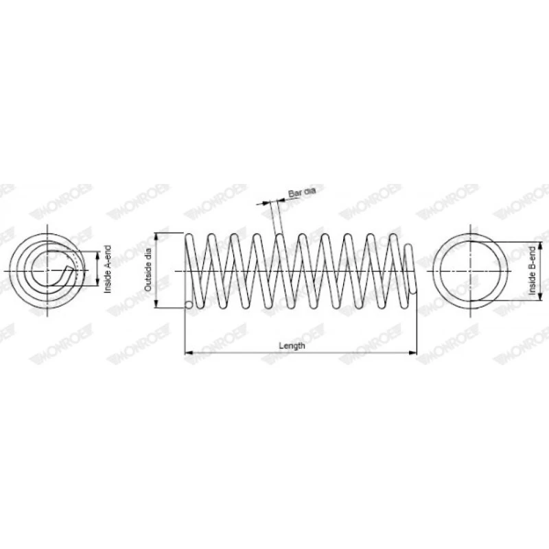 MONROE Spiralfjeder SP1604