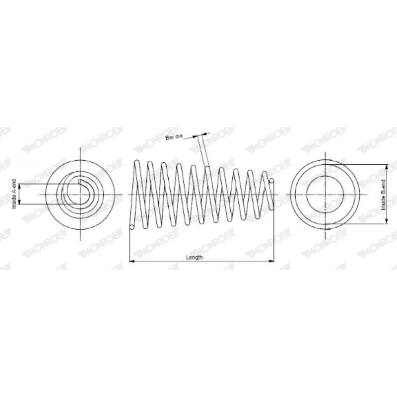 MONROE SP3743 Spiralfjeder til Hyundai i30 & Kia Cee