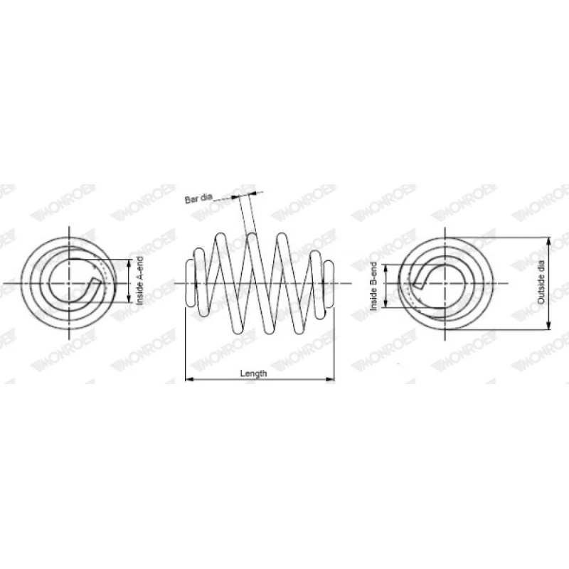 MONROE Spiralfjeder SN3413 for OPEL & VAUXHALL