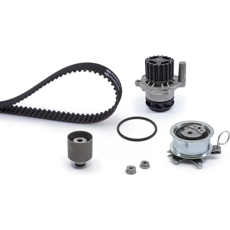 GATES KP55569XS-2 Vandpumpe + Tandremssæt for VW, Audi, Ford