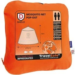 TravelSafe Pop-out Pyramid impregneret myggenet 2 personer