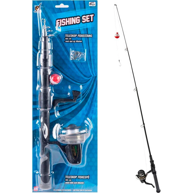 Vini Teleskop fiskestang 165 cm – komplet junior-sæt